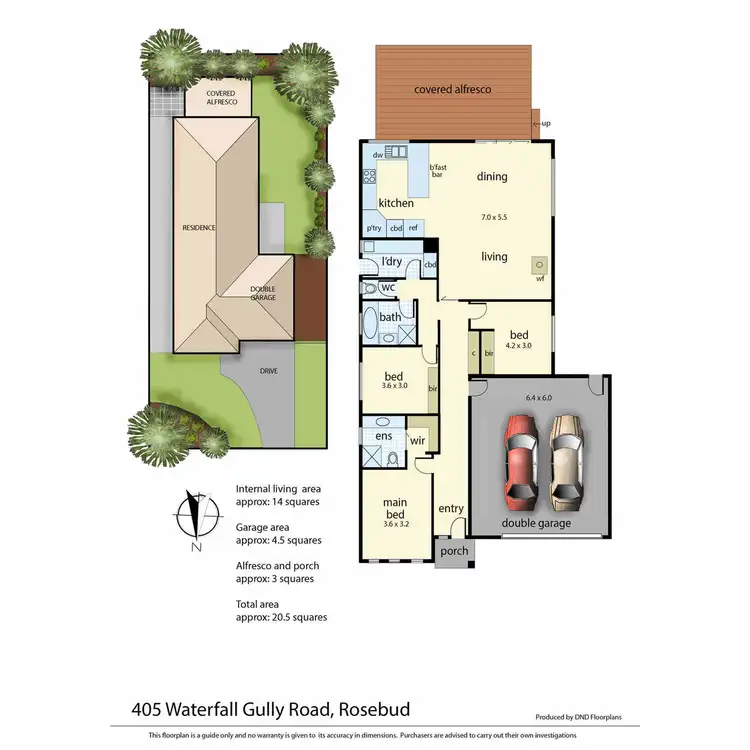 Floorplan of Homely house listing, 405 Waterfall Gully Road, Rosebud VIC 3939