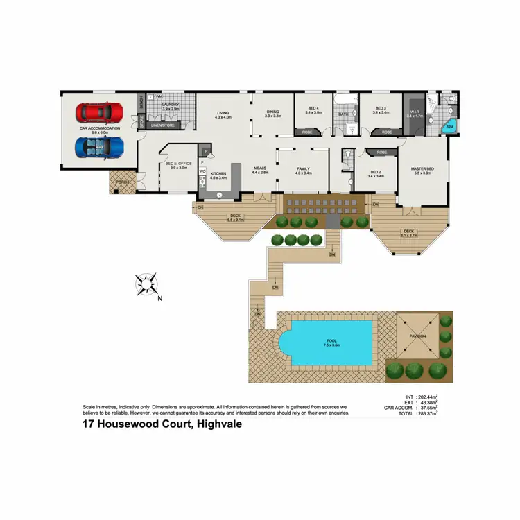 Floorplan of Homely house listing, 17 Housewood Court, Highvale QLD 4520