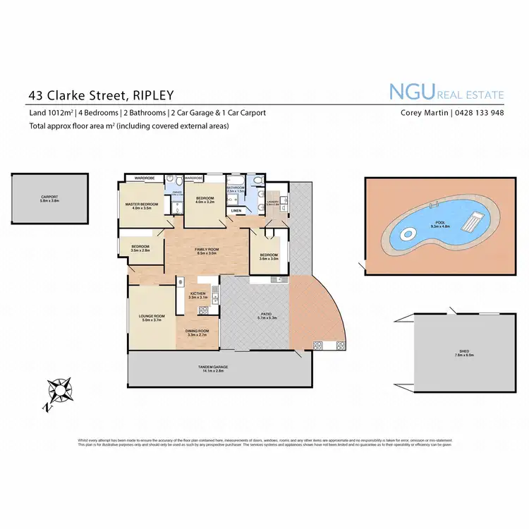 Floorplan of Homely house listing, 43 Clarke Street, Ripley QLD 4306