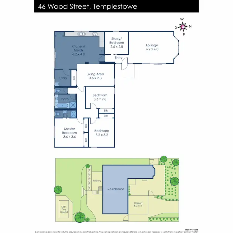 Floorplan of Homely house listing, 46 Wood Street, Templestowe VIC 3106