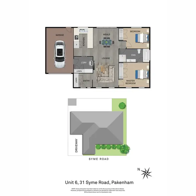 Floorplan of Homely house listing, 6/31 Syme Road, Pakenham VIC 3810