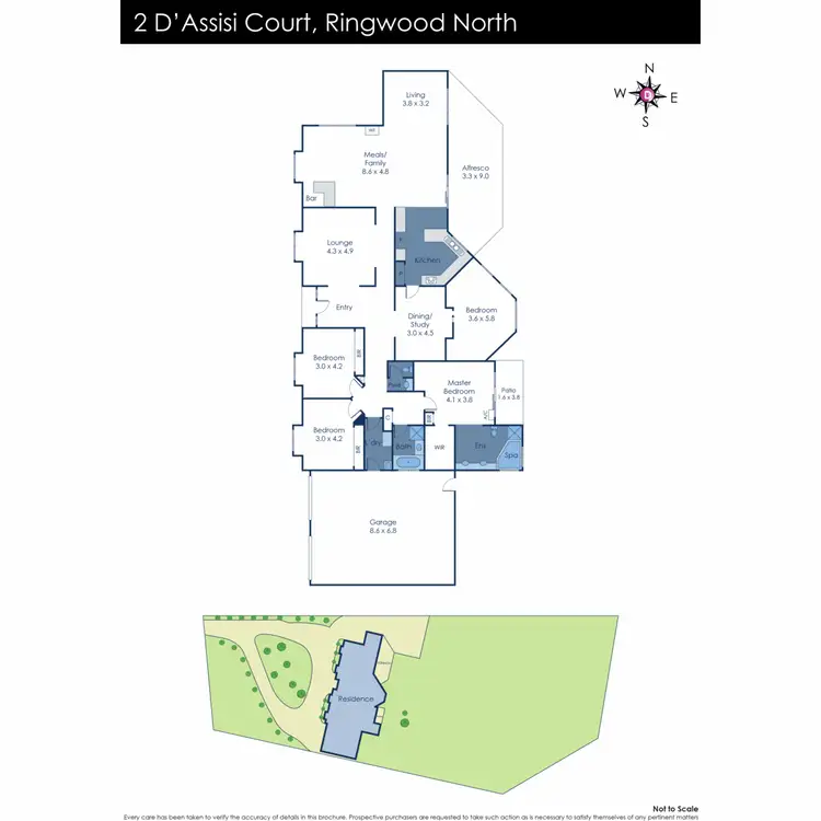 Floorplan of Homely house listing, 2 DAssisi Court, Ringwood North VIC 3134