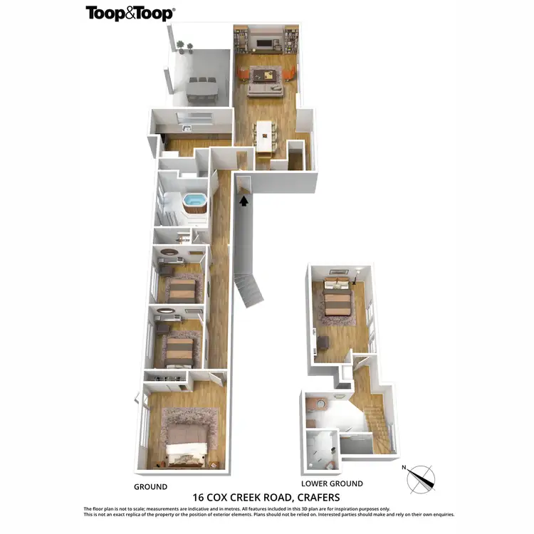 Floorplan of Homely house listing, 16 Cox Creek Road, Crafers SA 5152