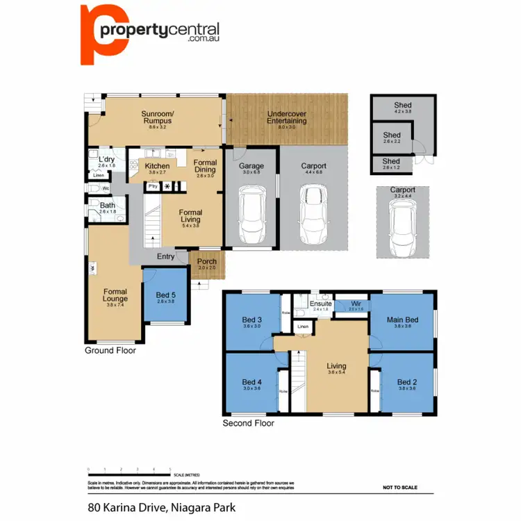 Floorplan of Homely house listing, 80 Karina Drive, Niagara Park NSW 2250
