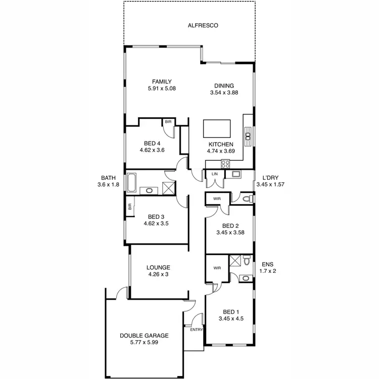 Floorplan of Homely house listing, 16 Lever Place, Willagee WA 6156
