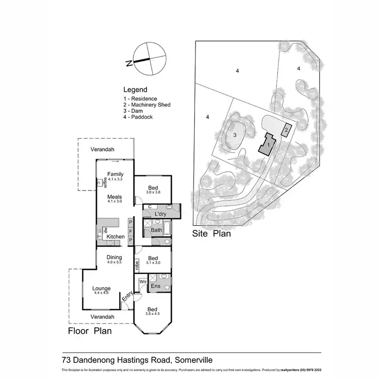 Floorplan of Homely rural property listing, 73 Dandenong-Hastings Road, Somerville VIC 3912