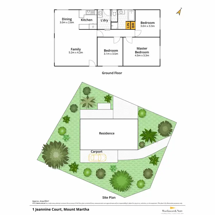 Floorplan of Homely house listing, 1 Jeannine Court, Mount Martha VIC 3934