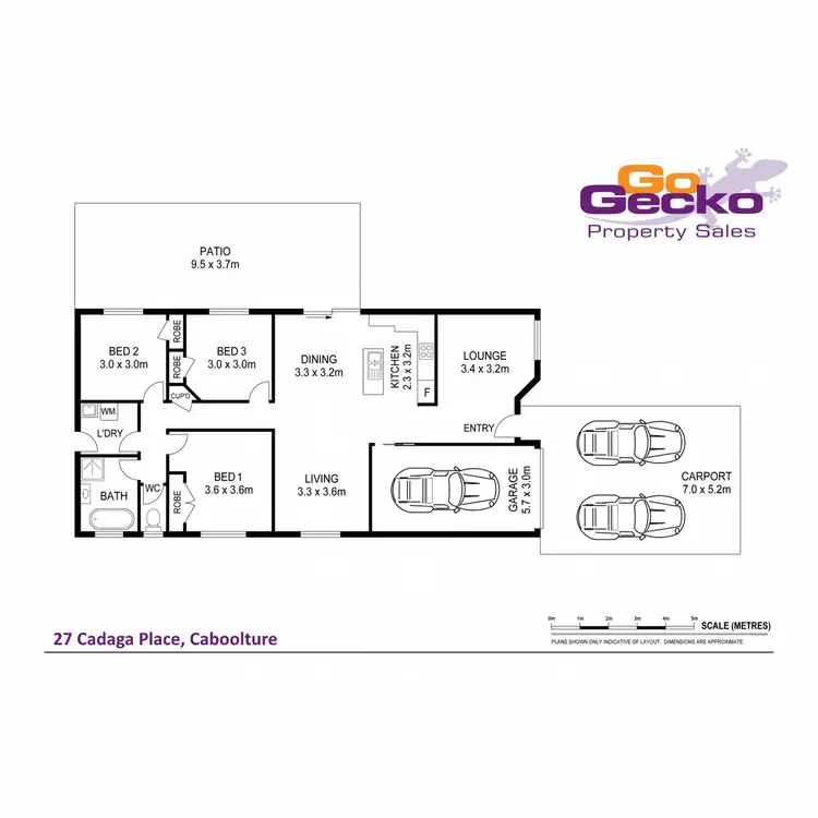 Floorplan of Homely house listing, 27 Cadaga Place, Caboolture QLD 4510