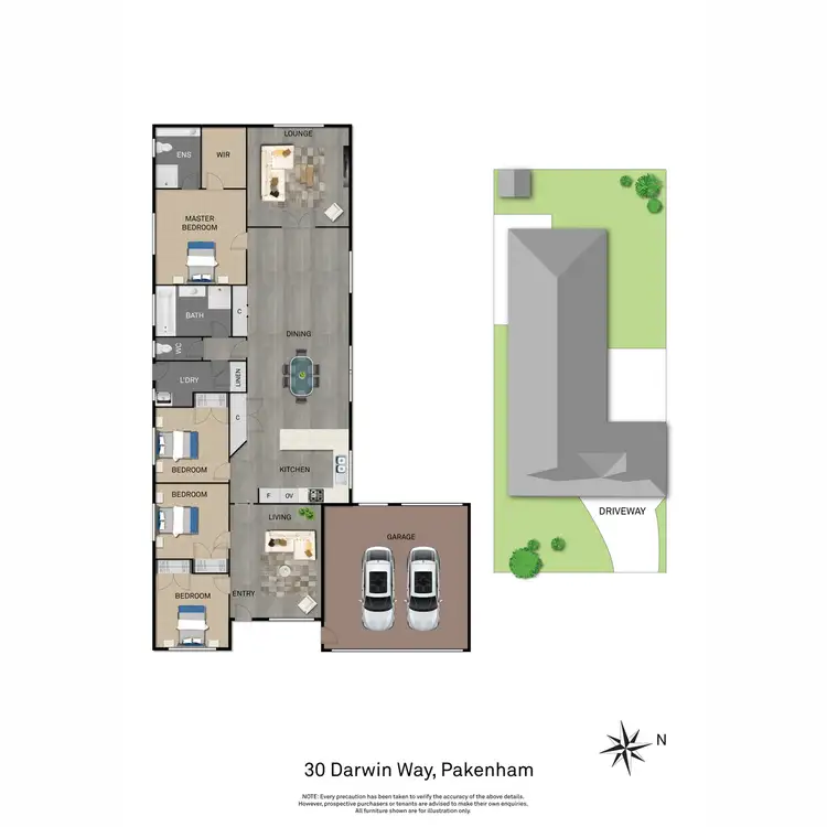 Floorplan of Homely house listing, 30 Darwin Way, Pakenham VIC 3810