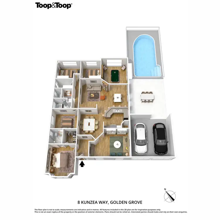 Floorplan of Homely house listing, 8 Kunzea Way, Golden Grove SA 5125