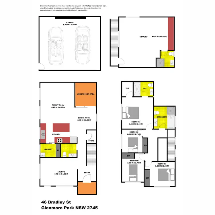 Floorplan of Homely house listing, 46 Bradley Street, Glenmore Park NSW 2745