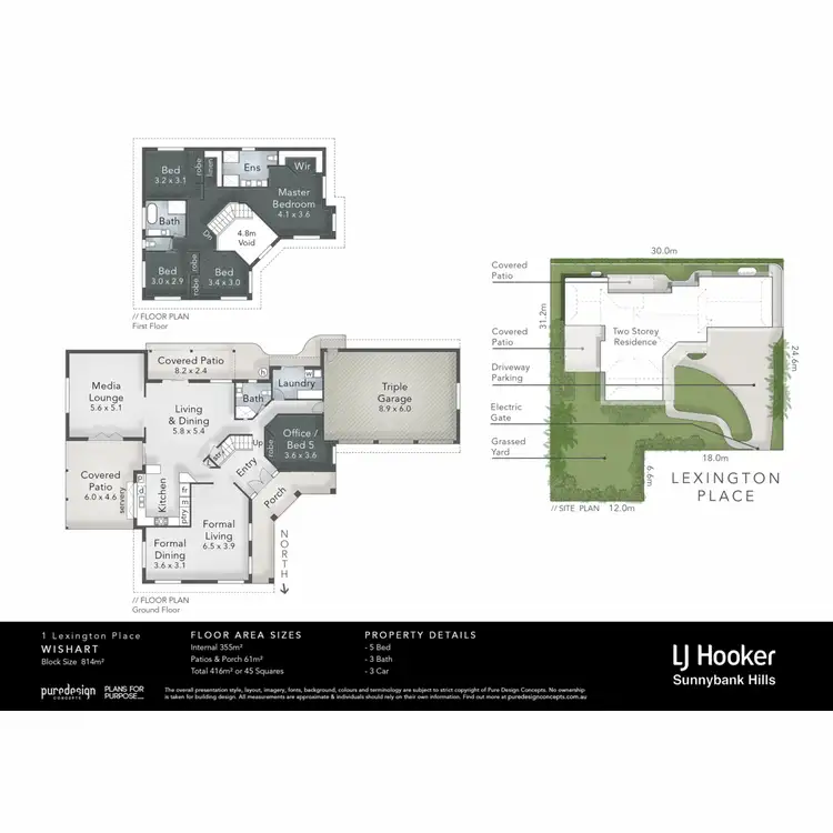Floorplan of Homely house listing, 1 Lexington Place, Wishart QLD 4122