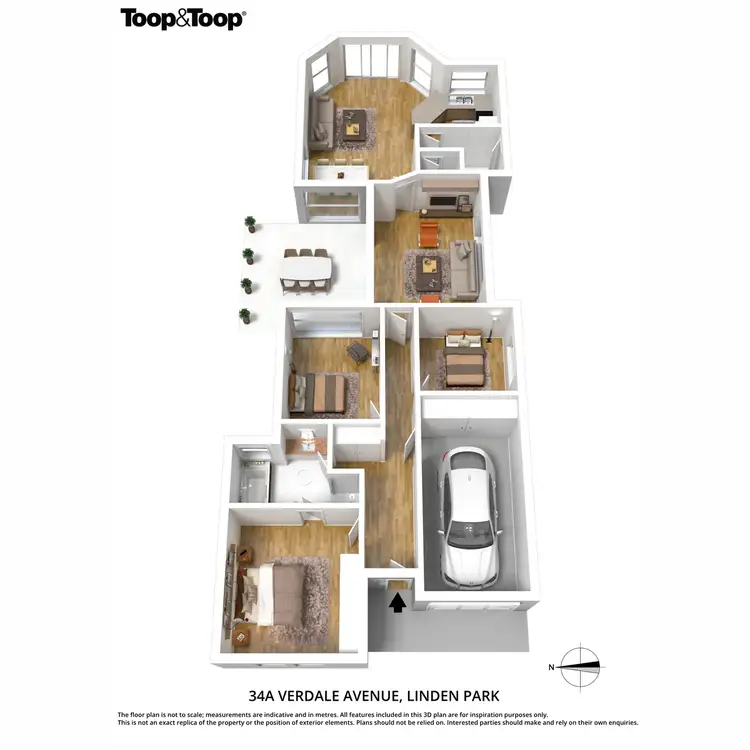 Floorplan of Homely house listing, 34A Verdale Avenue, Linden Park SA 5065