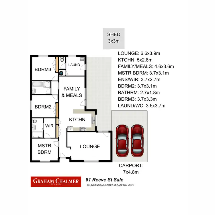 Floorplan of Homely townhouse listing, 81 Reeve Street, Sale VIC 3850