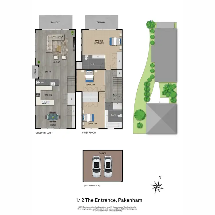 Floorplan of Homely house listing, 1/2 The Entrance, Pakenham VIC 3810