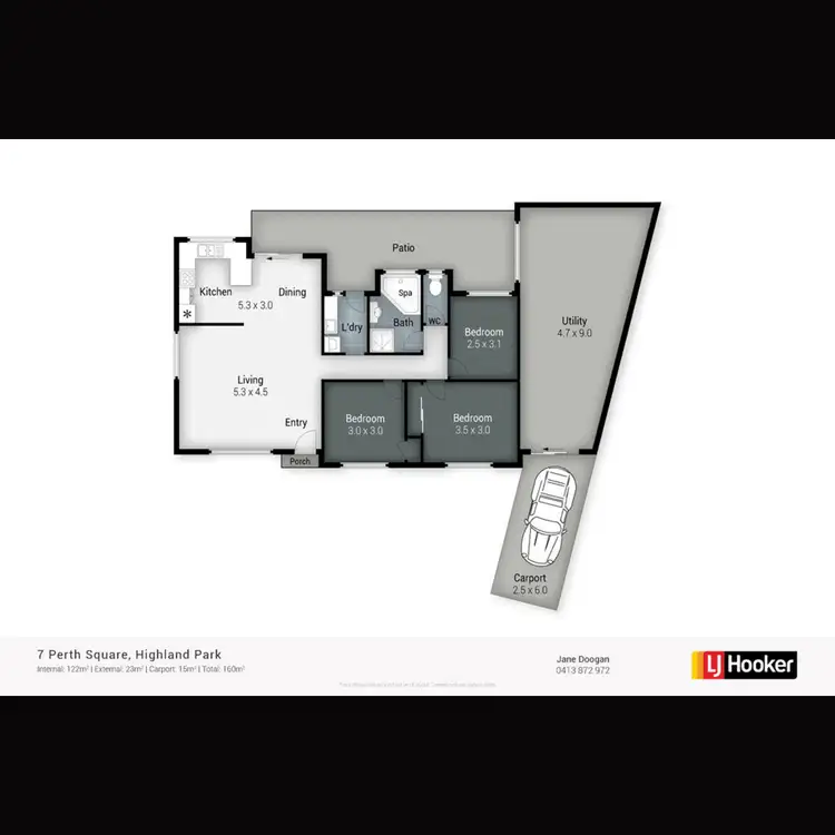 Floorplan of Homely house listing, 7 Perth Square, Highland Park QLD 4211