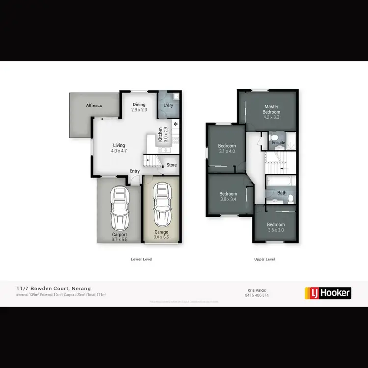 Floorplan of Homely townhouse listing, 11/7 Bowden Court, Nerang QLD 4211