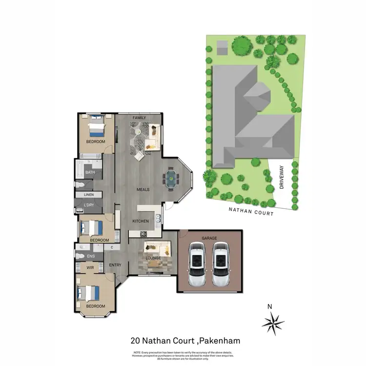 Floorplan of Homely house listing, 20 Nathan Court, Pakenham VIC 3810
