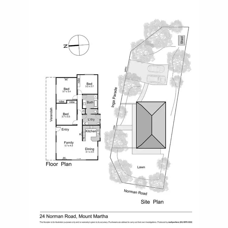 Floorplan of Homely house listing, 24 Norman Road, Mount Martha VIC 3934