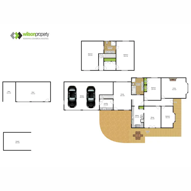 Floorplan of Homely house listing, 14 Row Street, Traralgon VIC 3844