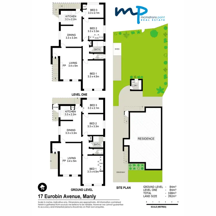 Floorplan of Homely semi-detached listing, 17 Eurobin Avenue, Manly NSW 2095