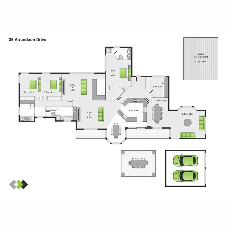 Floorplan of Homely house listing, 35 Arrandoon Drive, Hazelwood North VIC 3840