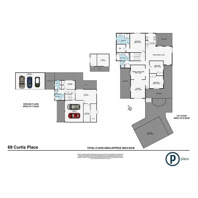 Floorplan of Homely house listing, 69 Curtis Place, Anstead QLD 4070