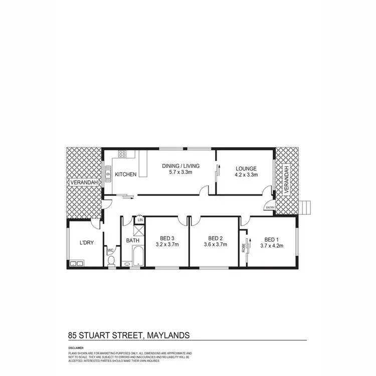 Floorplan of Homely house listing, 85 Stuart Street, Maylands WA 6051