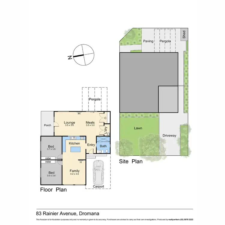 Floorplan of Homely house listing, 83 Rainier Avenue, Dromana VIC 3936