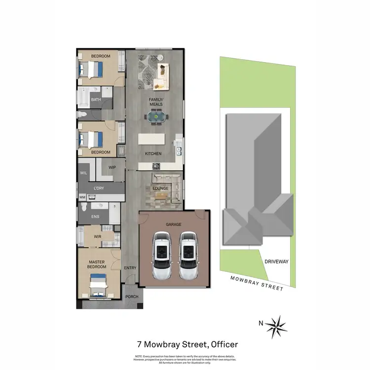 Floorplan of Homely house listing, 7 Mowbray Street, Officer VIC 3809