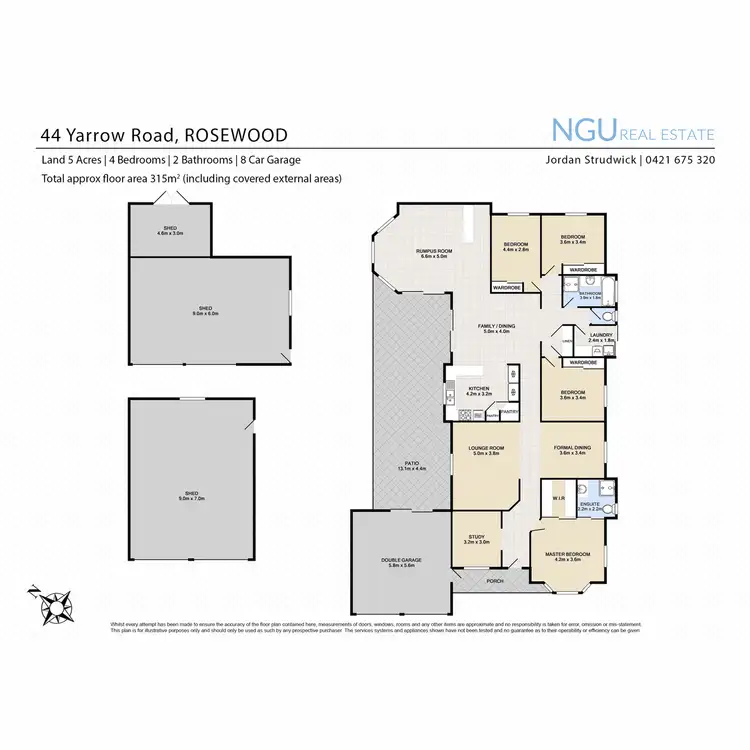 Floorplan of Homely house listing, 44 Yarrow Road, Rosewood QLD 4340
