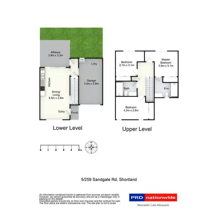 Floorplan of Homely townhouse listing, 5/259 Sandgate Road, Shortland NSW 2307