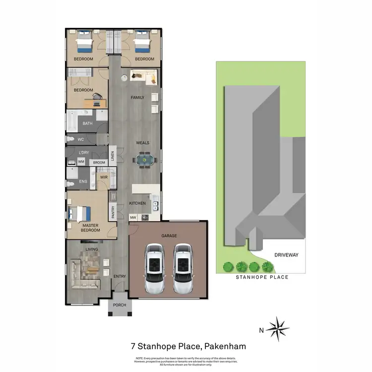 Floorplan of Homely house listing, 7 Stanhope Place, Pakenham VIC 3810