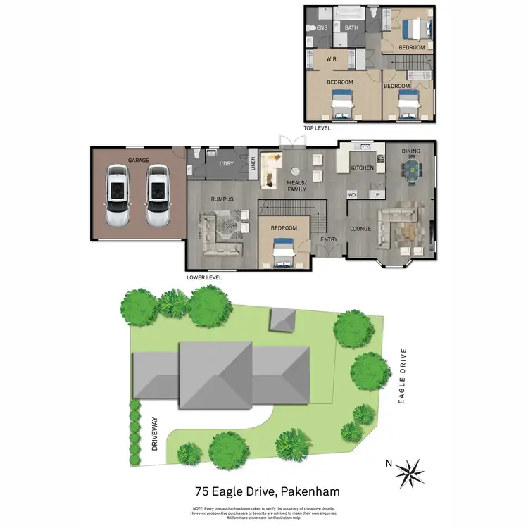 Floorplan of Homely house listing, 75 Eagle Drive, Pakenham VIC 3810