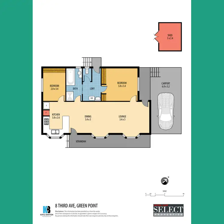 Floorplan of Homely house listing, 8 Third Avenue, Green Point NSW 2251