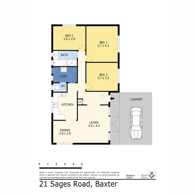 Floorplan of Homely house listing, 21 Sages Road, Baxter VIC 3911