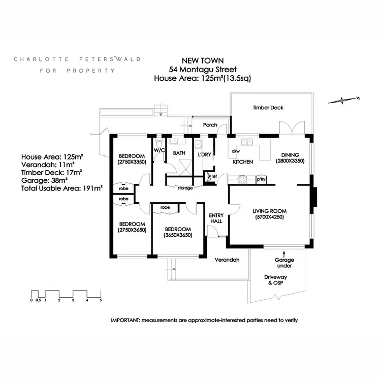 Floorplan of Homely house listing, 54 Montagu Street, New Town TAS 7008