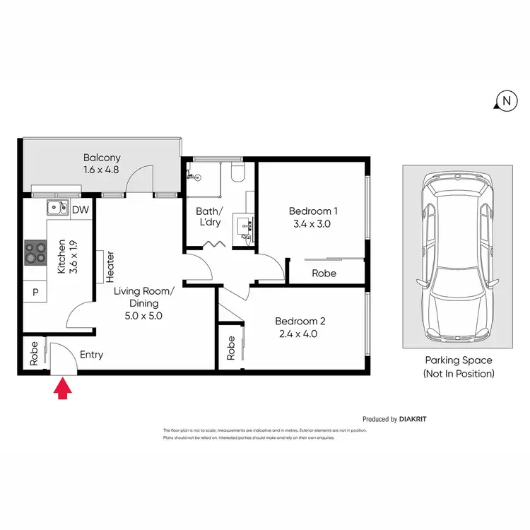 Floorplan of Homely apartment listing, 2/5 Kent Road, Box Hill VIC 3128