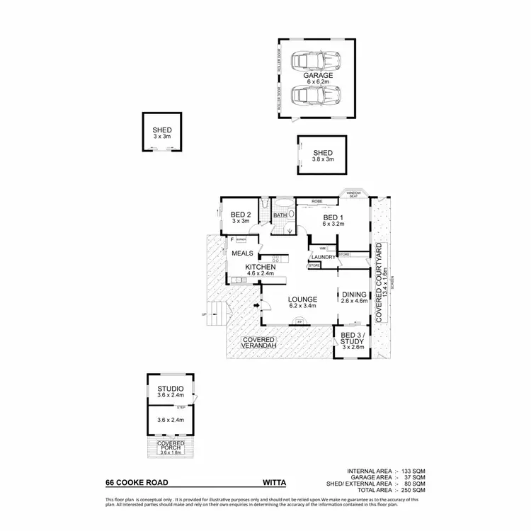Floorplan of Homely house listing, 66 Cooke Road, Witta QLD 4552
