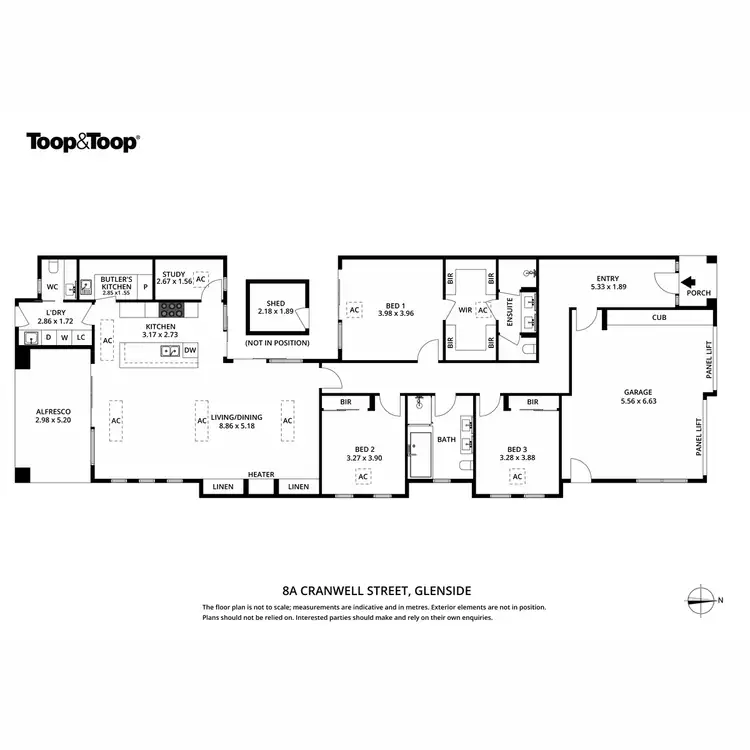 Floorplan of Homely house listing, 8A Cranwell Street, Glenside SA 5065