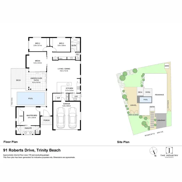 Floorplan of Homely house listing, 91 Roberts Drive, Trinity Beach QLD 4879