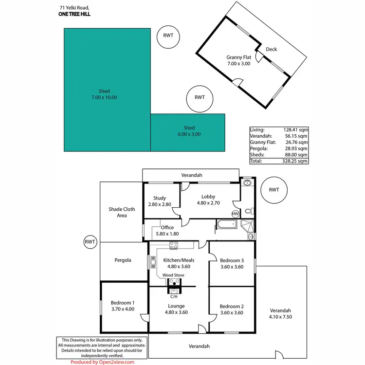 Floorplan of Homely house listing, 71 Yelki Road, One Tree Hill SA 5114