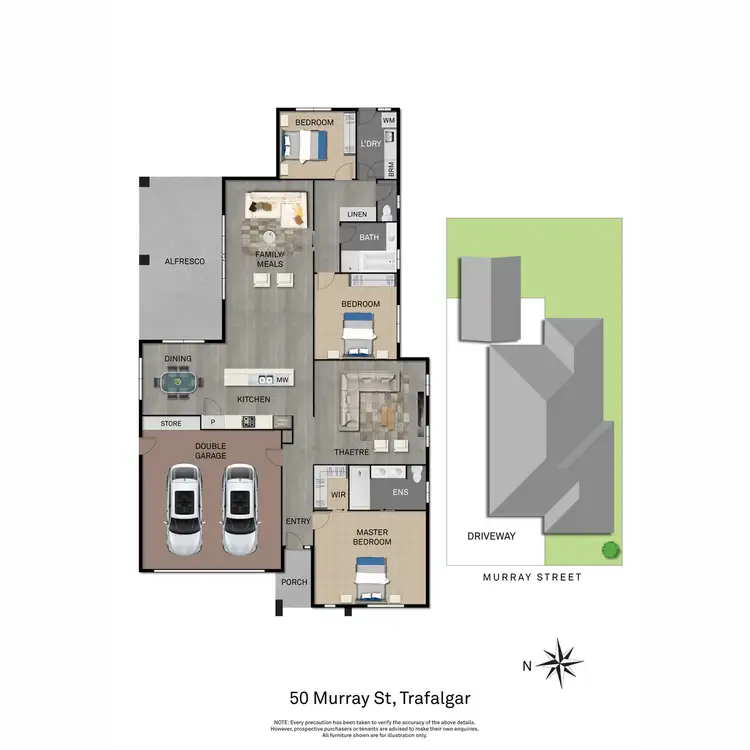 Floorplan of Homely house listing, 50 Murray Street, Trafalgar VIC 3824