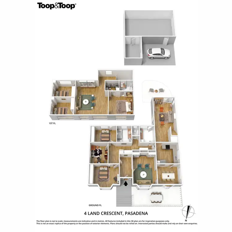 Floorplan of Homely house listing, 4 Land Crescent, Pasadena SA 5042