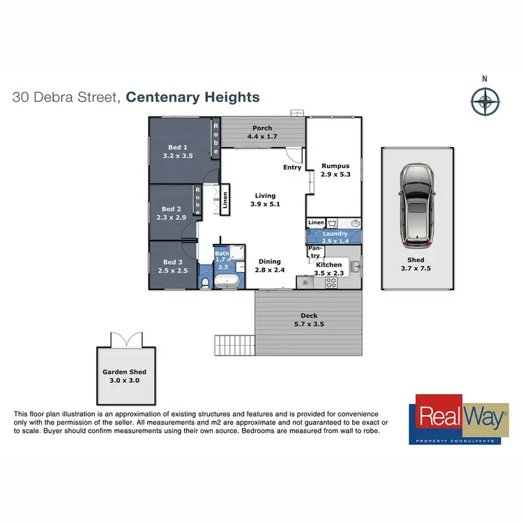 Floorplan of Homely house listing, 30 Debra Street, Centenary Heights QLD 4350