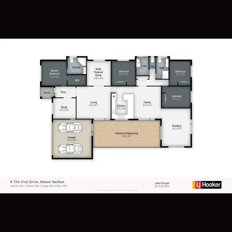 Floorplan of Homely house listing, 8 The Oval Drive, Mount Nathan QLD 4211