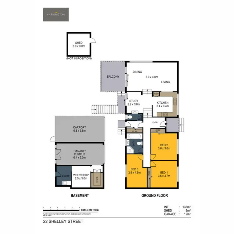 Floorplan of Homely house listing, 22 Shelley Street, Spring Gully VIC 3550