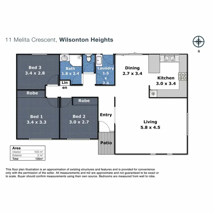 Floorplan of Homely house listing, 11 Melita Crescent, Wilsonton Heights QLD 4350