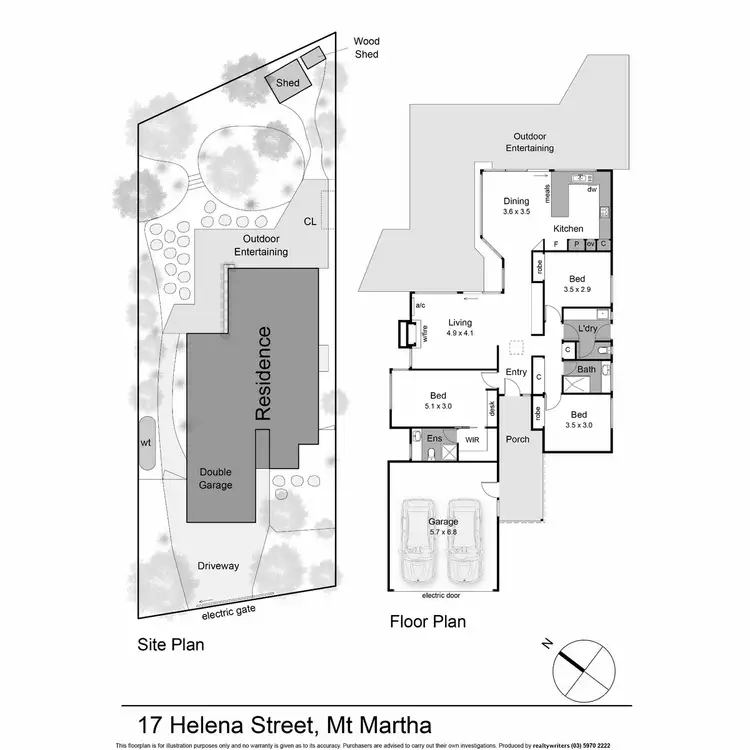 Floorplan of Homely house listing, 17 Helena Street, Mount Martha VIC 3934
