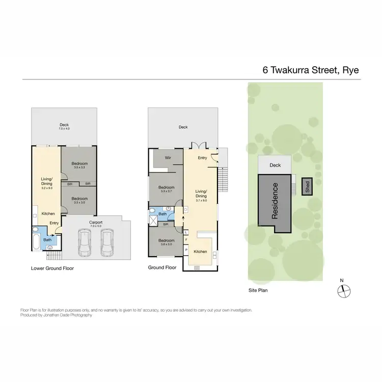 Floorplan of Homely house listing, 6 Twakurra Street, Rye VIC 3941